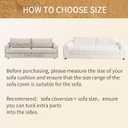 Waterproof Couch Cover for Dogs Non-Slip Pet Couch Covers for Sectional Sofa, Thick Soft Washable Sofa Covers for 3 Cushion Couch Sofa Pet Friendly (White, 35x62)