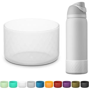 Silicone Boot for Owala Water Bottle 24 oz 32 oz 40 oz, Anti-Slip Protective Sleeve for FreeSip/Twist/Flip Stainless Steel Water Bottles Accessories (clear)