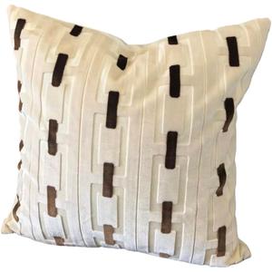 Living Room Decor Couch Throw Pillow Covers with Square 18 * 18 Set of 2 for Cozy Home Bed and Textured Velvet (White)