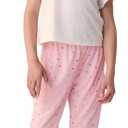 GAP Girls' Flutter Short Sleeve Jogger Sleep Set (6, New Off White)
