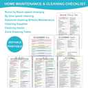 ADHD Cleaning Planner, Reusable adhd Cleaning Schedule & Checklist Organizer, Daily Weekly Monthly Household Management System for Home Chore Tracking & Stress-Free Organization