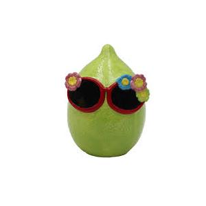 EDL 6.3IN CERAMIC TBL DECOR LIME