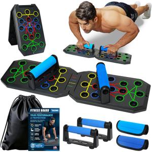 Portable Push Up Board - 20 in 1 Foldable Pushup Board Fitness - Push Up Bar at Home Gym - Strength Training Equipment for Men and Women