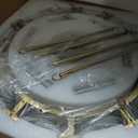 6 Lights Modern Brushed Gold Chandelier, 18.19" Textured Glass Drum Chandeliers for Dining Room Over Table, Hanging Light Fixture for Kitchen Island Living Room Foyer Entryway Bedroom, UL Listed