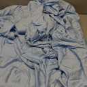 Sufdari Full Size Mattress Protector,Fitted Sheet Style Mattress Cover with 18" Deep Pocket,Washable and Comfortable-Blue,Full 2 Pack