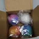 4 Pack 3D Printed Dragon Egg - Easter Basket Stuffers, Mini 3D Eggs with Dragon Inside, Surprise Gift for Christmas, Birthday, Easter, Cool Figurine Decor for Kids and Adults (4A2)