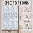 Blue Bow Beach Coastal Seashell Kitchen Towels, Coastal Nautical Dish Tea Towels, Preppy Ocean Conch Shell Starfish Decorative Hand Towel for Kitchen Bathroom, 16x24 Inch