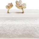 Velvet Jewelry Display Stand, 3-Size Ring Holder & Bangle Organizer (Beige, M)
