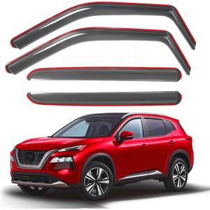 in-Channel Window Rain Guards Fits 2021-2025 Nissan Rogue, Window Visors Rain Guards, Vent Visors Windows Deflectors (Not for Nissan Rogue Sport & Select), 4pcs