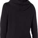 Amazon Essentials Women's Regular-Fit Brushed Back Fleece Pullover Hoodie (Available in Plus Size) (Black, L)