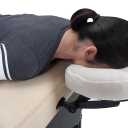 EarthLite Fitted Disposable Face Cradle Covers  Medical-Grade, Soft, Non-Sticking Massage Headrest Covers for Massage Tables & Massage Chairs (50 Count)