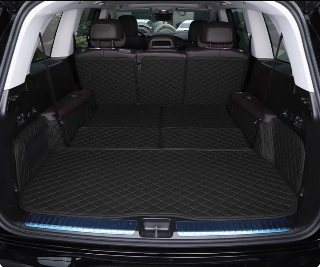 Trunk Mat for Mercedes GLS 2+3+2 Seat, Black | GLS with Air Vent on Left Trunk, 2022-2026, Custom Fit