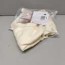 IVAPUPU Textured Linen Table Cloth for Rectangle Tables - Ivory Tablecloths Rectangular Waterproof Wrinkle Free Wipeable Dining Table Cover for Spring Wedding Birthday Kitchen Decor, 52 x 70 Inch