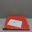 Christmas Figurine Storage Box & Nutcracker Storage Containers with Visible Lid for 15-inch Collectibles, Large Holiday Ornament Decor Organizer Keeps 8 Figurines, Xmas Decoration Storage Box, Red