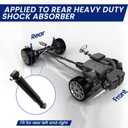 Rear Heavy Duty Shock Absorber Fit For MACK CHN 613 CXN 613 CX Vision VOLVO VNL 300 630 430 670 730 780 Models VN VT semi Trucks Trailer Shock Absorber OEM 20551628 85066 65486