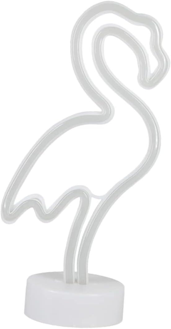 Led Neon Flamingo Night Light 3 Battery-powered Cool Decor for Boys and Girls Adults Bedroom