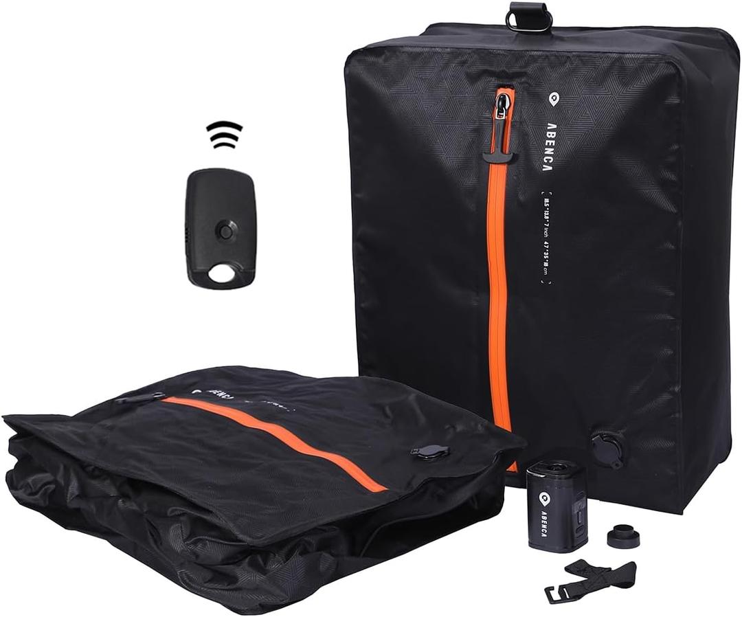 ABENCA Vacuum Storage Bags for Travel with Wireless Pump, Finder Tags, Compression Space Saver Bags, Reusable Vacuum Seal Packing Cube for Suitcases and Backpack.A