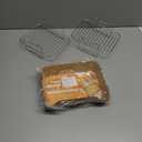 2pcs Air Fryer Rack Set with 100pcs Parchment Paper Compatible with Ninja Foodi DZ201, DZ401, 304 Stainless Steel Toast Dehydrator Racks Air Fryer Paper Liners (4)