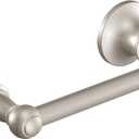 Moen Vale Brushed Nickel Double Post Pivoting Toilet Paper Holder, Wall Mounted Lavatory Tissue Storage for Bathroom, RV, DN4408BN
