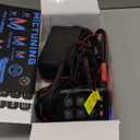 MICTUNING P1B RGB 8 Gang Switch Panel, Multifunction Toggle Momentary Flash Strobe Pulsed Switch Pod with Backlit Off, 5-Level Brightness Circuit Control Relay System Box for Truck RV Offroad Marine