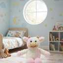 Cow Stuffed Animals Soft Plush Cute Cow Doll for Boys Girls 11.8in (Zhang NIU qianfense)