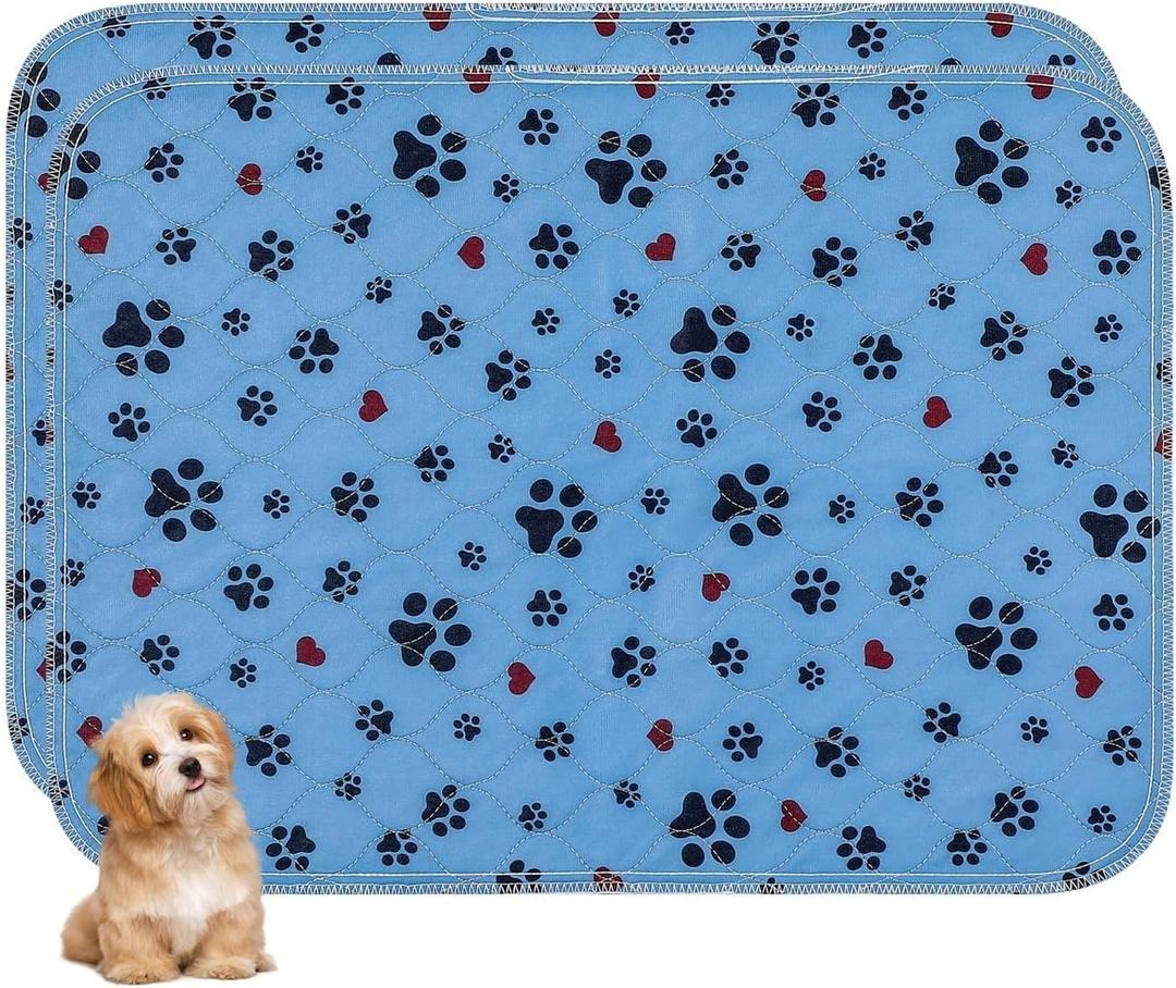 Washable Pee Pads for Dogs, 2 Pack Extra Large 36"x72" Super Absorbent Reusable Puppy Pads, Non-Slip 100% Waterproof Dog Pee Pad, Pet Training Pads for Couch, Crate, Potty Training, Floor
