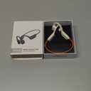 Swimming Headphones, IPX8 Waterproof Bone Conduction Headphone Wireless Underwater Earbuds with 32GB Memory for Swimming, Cycling, Marathon (Orange)