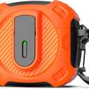 RFUNGUANGO for AirPods 3 Generation case, 2024 New Space-Themed Protective case. Compatible with Airpods 3, [Orange] 