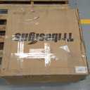 LITTLE TREE End Table with 3 Drawers, No Assembly Required Side Table for Living Room, Vintage Brown Wooden Chair Side Table with Closed Back, Slim Nightstand Bedside Table for Bedroom