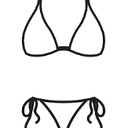 SOLY HUX Bikini Sets for Women Plaid Gingham Bathing Suit Triangle High Cut Two Piece Swimsuit Size M