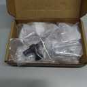 Asidrama 10 Pack Matte Black Kitchen Cabinet Knobs for Dresser Drawers - Zinc Hardware (Single Hole Knob)