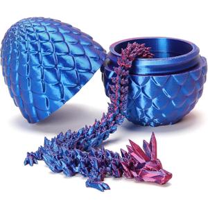Brand: YTRXYLKL4.54.5 out of 5 stars(501)3D Printed Dragon with Surprise Egg,Surprise Dinosaur Eggs Fidget Toys for Kids, Birthdays, Halloween Christmas Decorations Gifts Indoor Outdoor for Girls Boys (Purple)