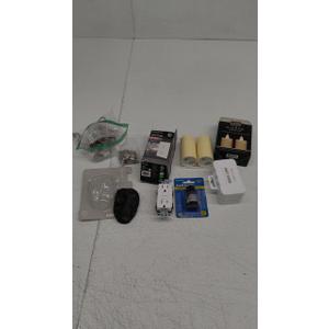 Home Mixed Items 6 Pack Key Hider, Candles, Swivel Aerator, Outlet, White Sponge, Hangers, Clips
