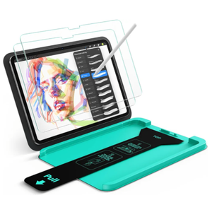 ESR 2 Pack Armorite Paper-Feel Screen Protectors for iPad Pro 11 Inch (M5/M4) 2025/2024, Military Grade Protection, 9H Matte Tempered Glass Film with Ultra Fit Tray, Write Like on Paper, Anti-Glare