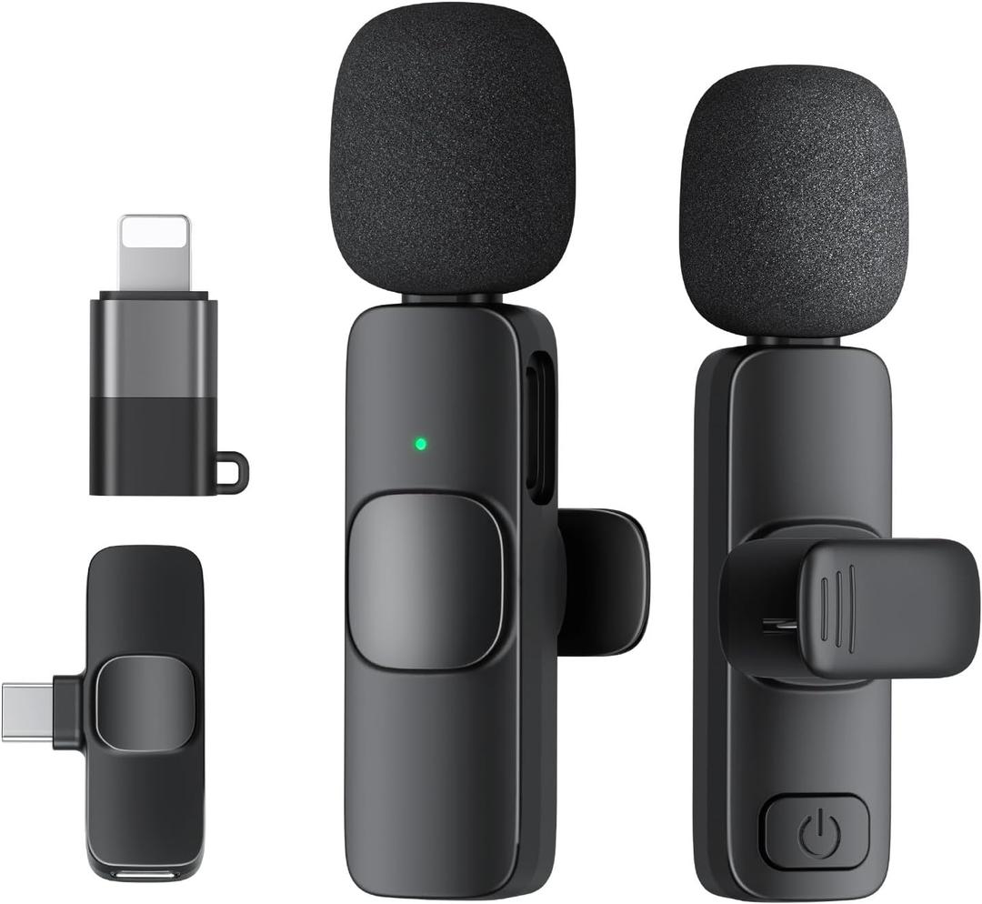Wireless Lavalier Microphone, Clip-on Lapel Mic