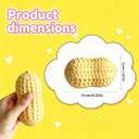 Peanut Squishies Toys - Soft Slow Rising Stress Balls and Fidget Toys for Adults, Ideal for Anxiety Relief and Hand Relaxation, Perfect Desk Decor and Gift (2PCS)