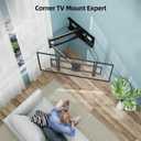 HCMOUNTING 43 Long Arm TV Wall Mount for Most 42-80 Inch TVs, Extra Long Extension Full Motion Articulating Dual Arms TV Bracket with Tilt, Swivel, Holds up to 110 lbs, Max VESA 600x400mm