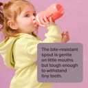 Tommee Tippee Insulated 9oz Sporty Spout Toddler Water Bottle, No Spill, Sippy Cups for Toddlers 1-3, Two-Piece Valve Helps Stop Spills, Light Blue & Orange, BPA Free, Pack of 2