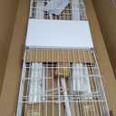 F4 Heavy Duty Clothes Rack (With Hanger Rod) Freestanding Clothing Racks for Hanging Clothes，Adjustable Closet Organizer System, Portable Garment Rack 45"W x 15.8"D x 71.3"H,Max Load 600LBS,White