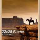 A PLUS MAX 22x28 Picture Frame Natural Light Weight Wall Mount
