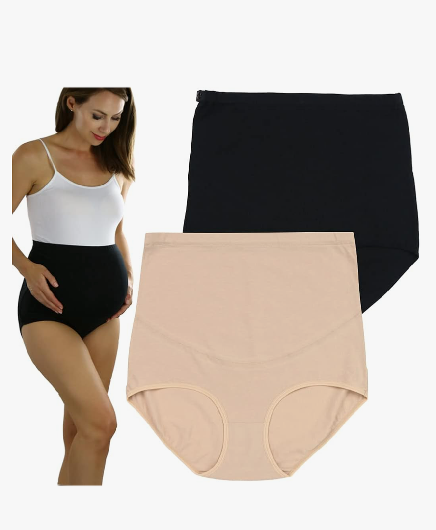 ToBeInStyle Women's High Waist Over The Bump Maternity Underwear Size XL