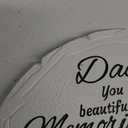 10 Inch Polyresin Memorial Garden Stone, Sympathy Gift for Loss of Dad, Memorial Plaques for Outdoors, Garden Stones In Memory of Loved Ones, Remembrance of Beloved Father