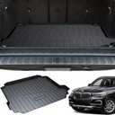 Powerty Cargo Mat for BMW X5 2019-2025 2026 Trunk Mat TPE All Weather Cargo Liners Heavy-Duty Trunk Liners BMW X5 Without Optional Luggage Kit Accessories (Not for Hybrid and 7-Seats)