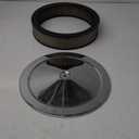 35 inch  Round Half Finned Black Aluminum Air Cleaner