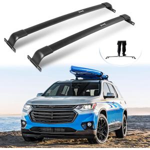 Enhanced Roof Racks for 2022-2026 Chevrolet Traverse, 220 LBS All Aluminum Cross Bars - Fit for Canoe, Kayak, and Bike