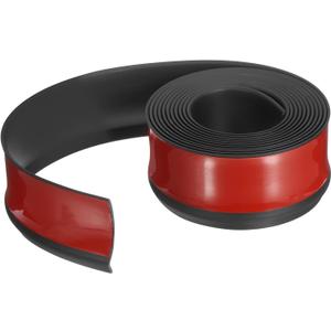 PATIKIL Peel and Stick Molding Trim for Walls, 10 Feet x 2 Inch Baseboard Trim Self Adhesive Wall Molding Trim Flexible PVC for Walls Home Protection Door Window Finishing Trim, Black