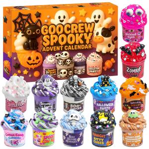 Slime Advent Calendar 2025, 24 Days of Christmas Countdown Calendar, Xmas Gift Stocking Stuffer for Kids Teens Girls and Boys