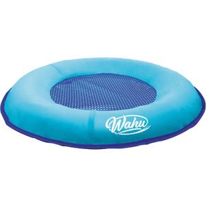 Wahu Hydro Pod Versatile Pool Float with Carrying Bag, 21" Round Portable Pool Float for Adults and Kids Ages 8+, Light Blue/Blue