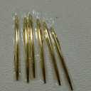 Wikult 6 Pieces Golden Slim Metal Ballpoint Pen, 1mm Medium Point Black Ink Smooth Writing, for Business Office Teacher Student Wedding Guest