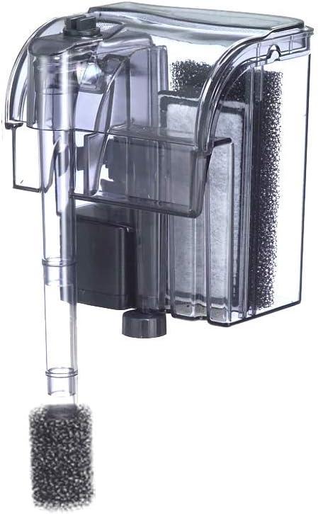 Finnex PF-7 Nano Aquarium HOB Power Filter, 52 GPH, up to 7.5 Gallon Aquariums, Made in Taiwan